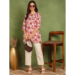 Moda Rapido Women Floral Printed Kurti-image-41