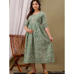 Moda Rapido Women Floral Printed Maternity Anarkali Kurta-picture-15
