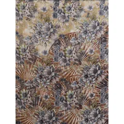 Moda Rapido Women Green Poly Georgette Floral Embellished Sarees image 4