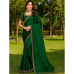 Moda Rapido Women Green Sarees-picture-24