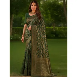 Moda Rapido Women Green Sarees-picture-29