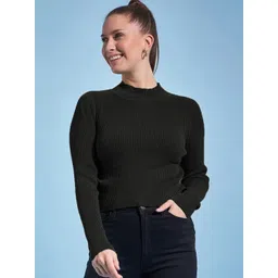 Moda Rapido Women High Neck Pockets Slim Fit T-shirt-picture-36