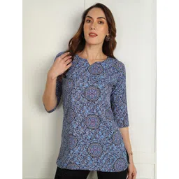 Moda Rapido Women Pack Of 2 Multi Printed V-Neck Straight Kurti-picture-37