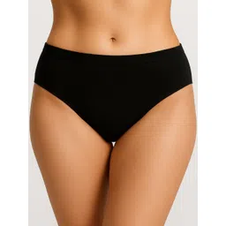 Moda Rapido Women Pack of 3 Solid Cotton Mid Rise Briefs-image-47