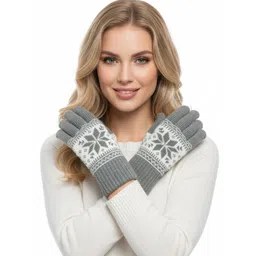 Moda Rapido Women Patterned Touchscreen Gloves-picture-36