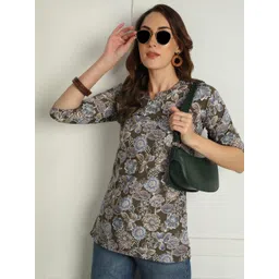 Moda Rapido Women Polyester Straight Kurtis-picture-26