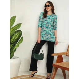 Moda Rapido Women Polyester Straight Kurtis image 4