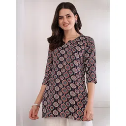 Moda Rapido Women Polyester Straight Kurtis image 1