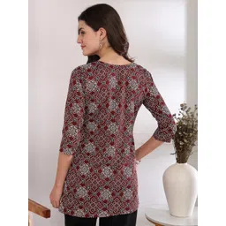 Moda Rapido Women Polyester Straight Kurtis image 3