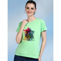 Moda Rapido Women Printed Bio Finish T-shirt-picture-10