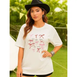 Moda Rapido Women Printed Drop-Shoulder Sleeves T-shirt-picture-25