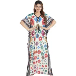 Moda Rapido Women Printed Kaftan Maxi Nightdress-picture-24