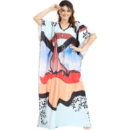 Moda Rapido Women Printed Maxi Nightdress-picture-19