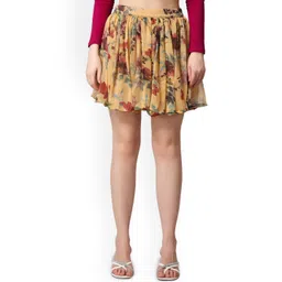 Moda Rapido Women Printed Mini Flared Skirt-picture-10