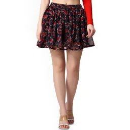 Moda Rapido Women Printed Mini Flared Skirt-picture-22