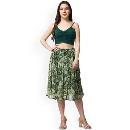 Moda Rapido Women Printed Mini Flared Skirt image 4