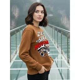 Moda Rapido Women Printed Pullover Sweatshirt image 3