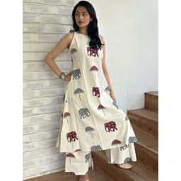 Moda Rapido Women Printed Regular Kurta with Palazzos-picture-25