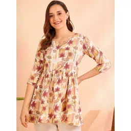 Moda Rapido Women Purple Floral Printed Top-picture-14