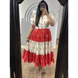 Moda Rapido Women Red Dresses-image-26