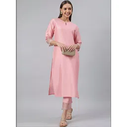 Moda Rapido Women Regular Thread Work Kurta with Trousers-picture-25