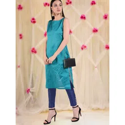 Moda Rapido Women Silk Pant with Pocket-picture-13