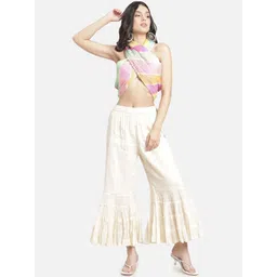 Moda Rapido Women Smart Flared Pleated Trousers-picture-36