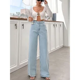 Moda Rapido Women Straight Fit High-Rise Light Fade Stretchable Jeans-picture-25