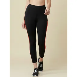 Moda Rapido Women Striped Slim Fit Ankle Length Tights-picture-28