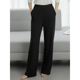 Moda Rapido Women Textured Comfort High-Rise Trousers-picture-16