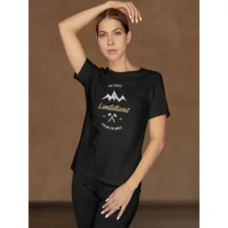Moda Rapido Women Typography Printed Bio Finish T-shirt-picture-22