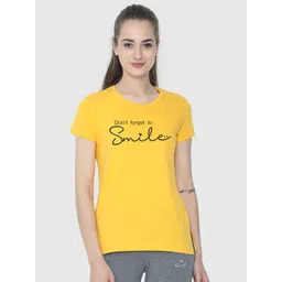 Moda Rapido Women Typography Printed Round Neck Cotton T-shirt-picture-23