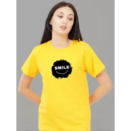 Moda Rapido Women Typography Printed Round Neck Cotton T-shirt-picture-31