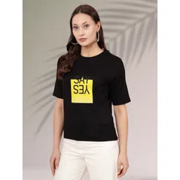 Moda Rapido Women Typography Printed T-shirt-picture-16