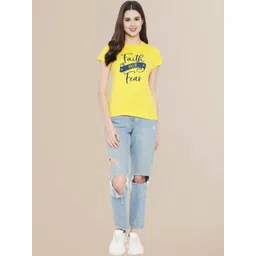 Moda Rapido Women Typography Printed T-shirt-picture-38
