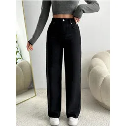 Moda Rapido Women Wide Leg High-Rise Stretchable Jeans-picture-35