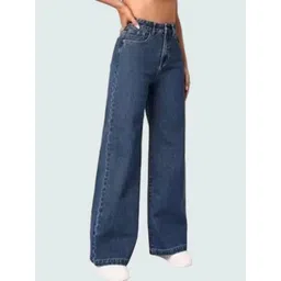 Moda Rapido Women Wide Leg High-Rise Stretchable Jeans-picture-41