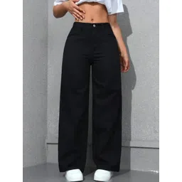 Moda Rapido Women Wide Leg High-Rise Stretchable Jeans-picture-41