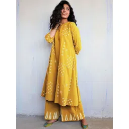 Moda Rapido Women Yellow Kurta Sets-picture-17