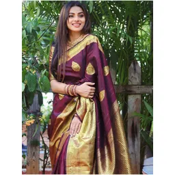 Moda Rapido Woven Design Zari Art Silk Handloom Banarasi Saree-picture-16
