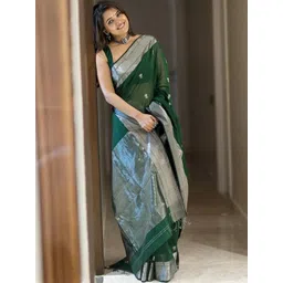 Moda Rapido Woven Design Zari Handloom Banarasi Saree-picture-21