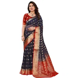 Moda Rapido Woven Design Zari Organza Saree-picture-13