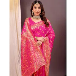 Moda Rapido Woven Design Zari Silk Cotton Kanjeevaram Saree-picture-18