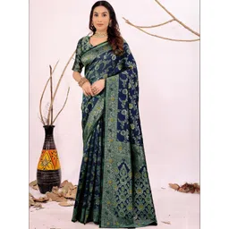 Moda Rapido Woven Design Zari Silk Cotton Kanjeevaram Saree-picture-14