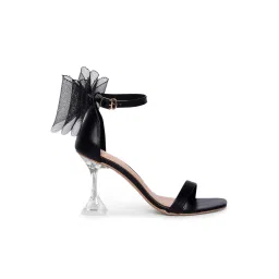Moda-X Women's Black Ankle Strap Stilettos image 2