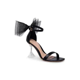 Moda-X Women's Black Ankle Strap Stilettos image 3