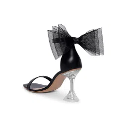 Moda-X Women's Black Ankle Strap Stilettos image 5