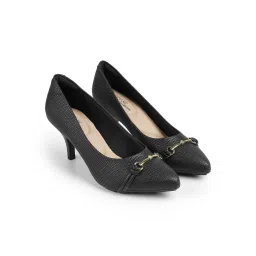 MODARE Women Black Pointed Toe Pumps-picture-11