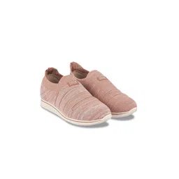 MODARE Women Nude-Coloured Textured Slip-On Sneakers-picture-21