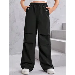 MODARUE Girls Relaxed Loose Fit Cargos Trousers-picture-57